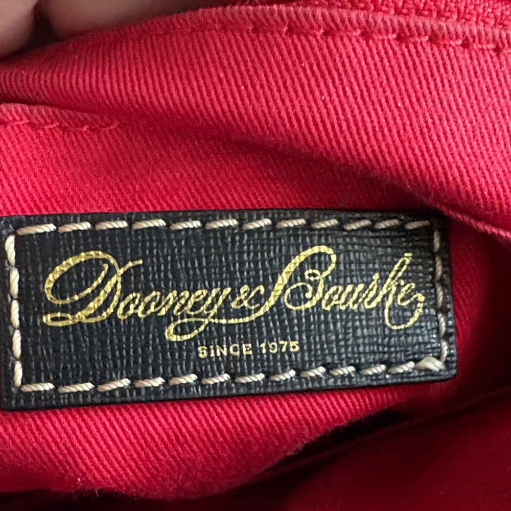 Dooney & Bourke Pink and Black Checkered Satchel - Picture 13 of 13